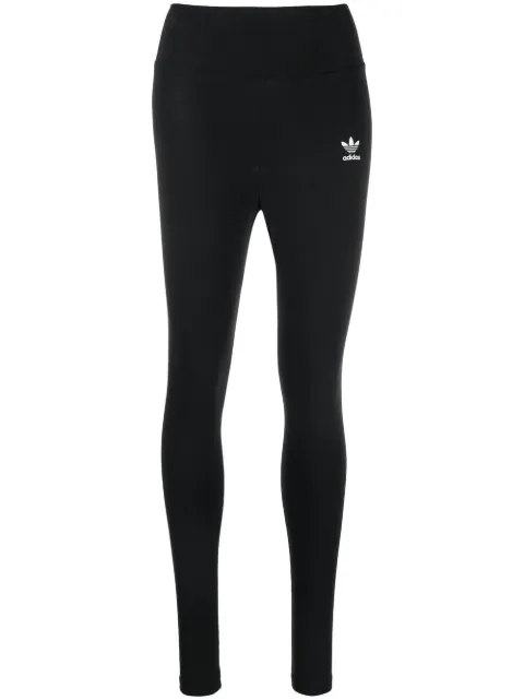 adidas trefoil logo cotton leggings Black HD2352
