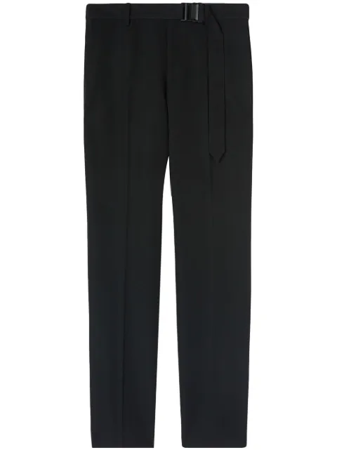 Off-White belted slim-fit trousers Black OMCA214F22FAB0021000