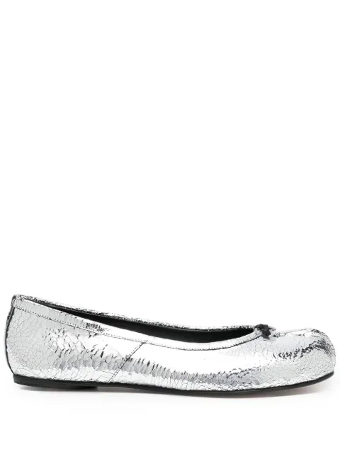 Maison Margiela Tabi broken mirror ballerina Silver S58WZ0042P5016