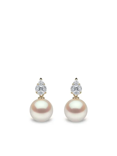 Yoko London 18kt yellow gold Starlight south sea pearl and diamond earrings Gold QYE22676W