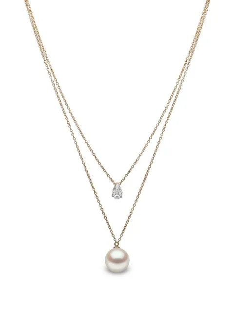 Yoko London 18kt yellow gold Starlight pearl and diamond necklace Gold QYP22856W