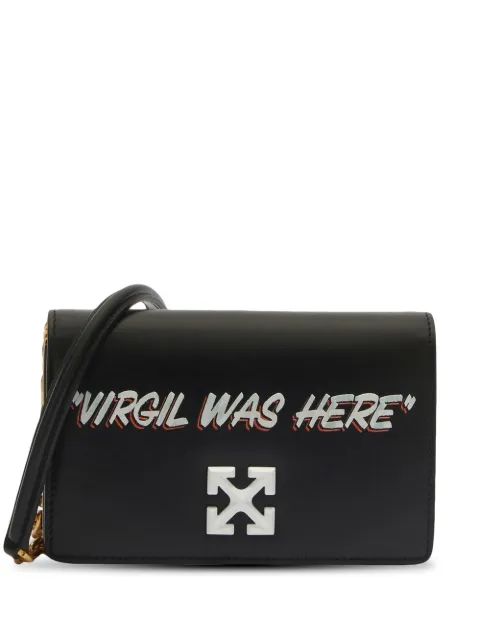 Off-White Jitney 0.5 Quote-motif bag Black OWNN046F22LEA0011084