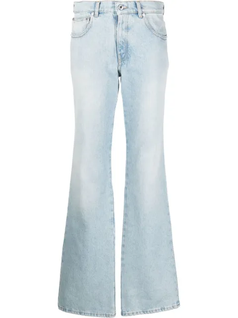 Off-White Bleach Baby baggy flared jeans Blue OWYA047F22DEN0014000
