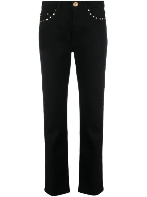 Chiara Ferragni studded straight-leg jeans Black 73CBB5R3CDW34