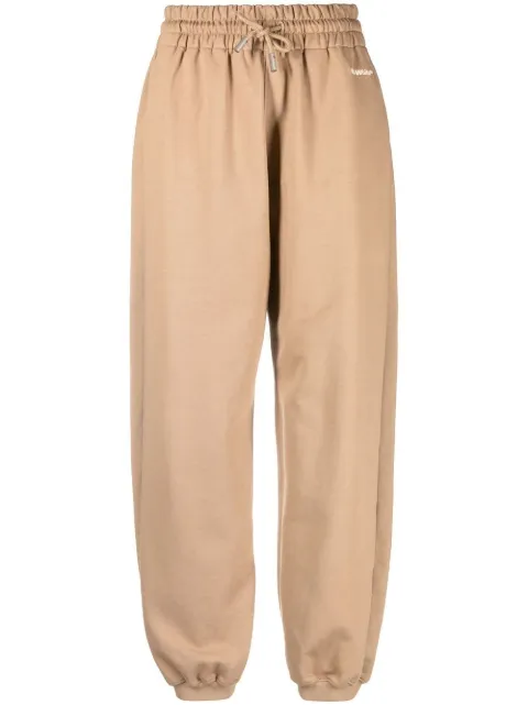 Off-White embroidered-logo track pants Brown OWCH016F22JER0016004