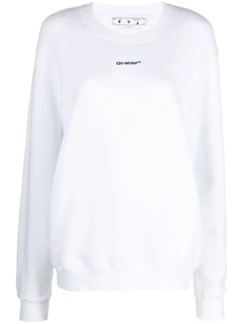 Off-White tie-dye Arrow sweatshirt White OWBA055F22JER0040184