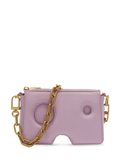 Off-White Burrow leather shoulder bag Pink OWNX008F22LEA0013600