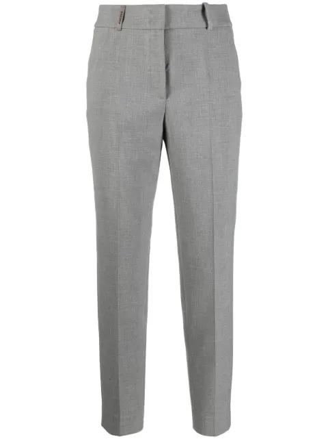 Peserico cropped tailored trousers Grey P0476301934