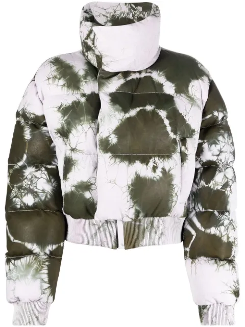 Off-White tie-dye puffer jacket Pink OWJA063F22LEA0025636