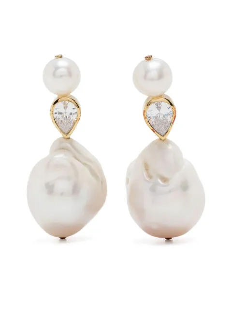 Completedworks Pulp pearl drop earrings White P56