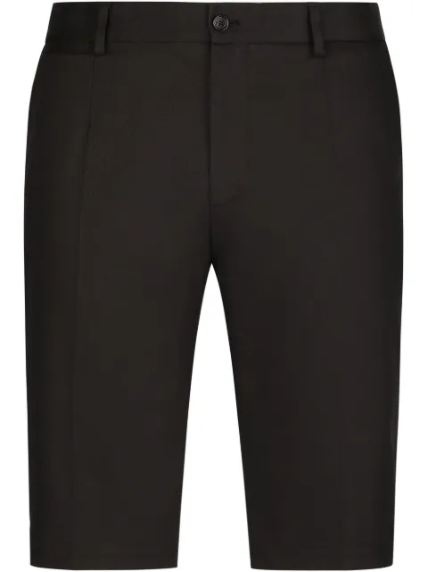 Dolce & Gabbana DG-embroidered tailored shorts Black GWRREZGF110