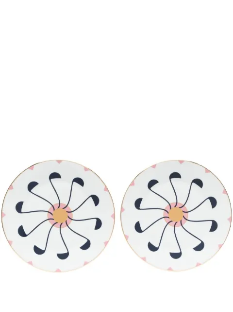 Reflections Copenhagen Elvas 230mm dessert plates Pink 380