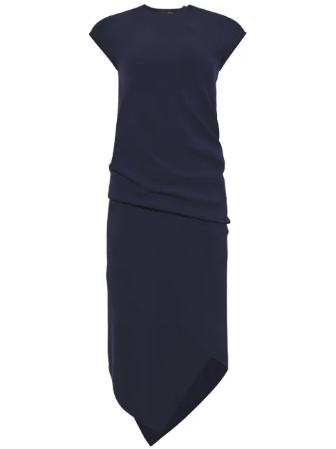 Proenza Schouler draped-detail asymmetric dress Blue R2313020BY116