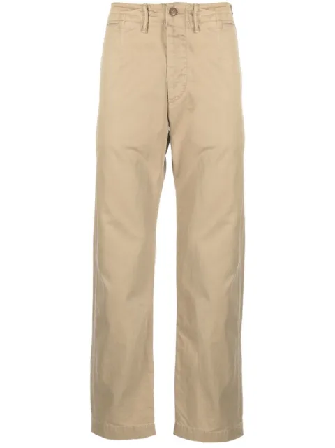 Ralph Lauren RRL twill straight-leg trousers Neutrals 782504843003