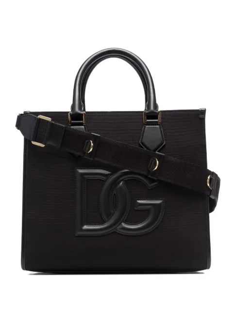 Dolce & Gabbana logo-patch shopper bag Black BM2012AA451