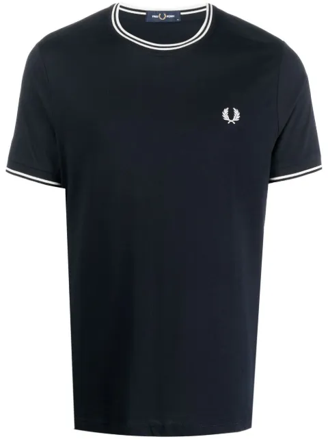 Fred Perry logo-embroidered T-shirt Blue M1588