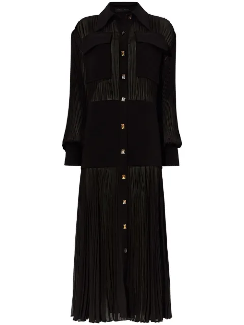 Proenza Schouler plissé-effect shirt dress Black R2313015BY254S