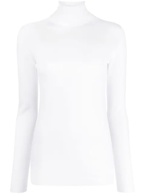 Fabiana Filippi ribbed roll-neck jumper White MADP02F5800000X616
