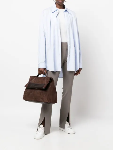 Fabiana Filippi logo-embossed tote bag Brown BGD222A4960000H236