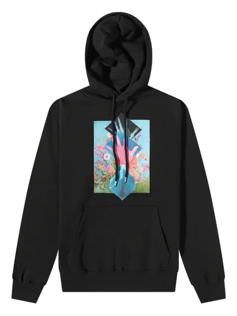 Soulland graphic-print hoodie Black 21178