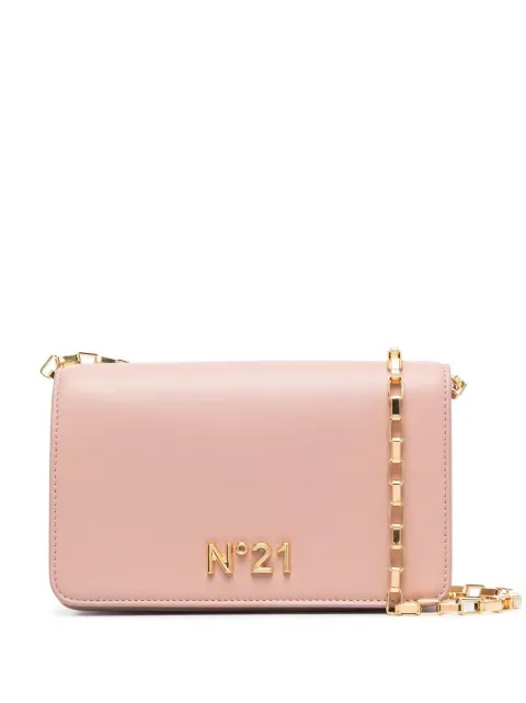 Nº21 logo plaque crossbody bag Neutrals 22IBP0941NP00