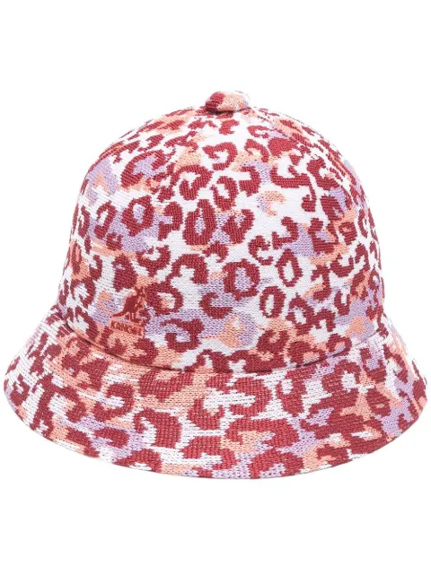 Kangol leopard-print bucket hat White K3411