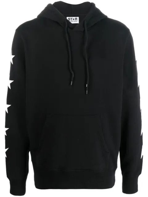 Golden Goose black Alighiero Star Collection sweatshirt with contrasting white stars Black GMP01224P000534