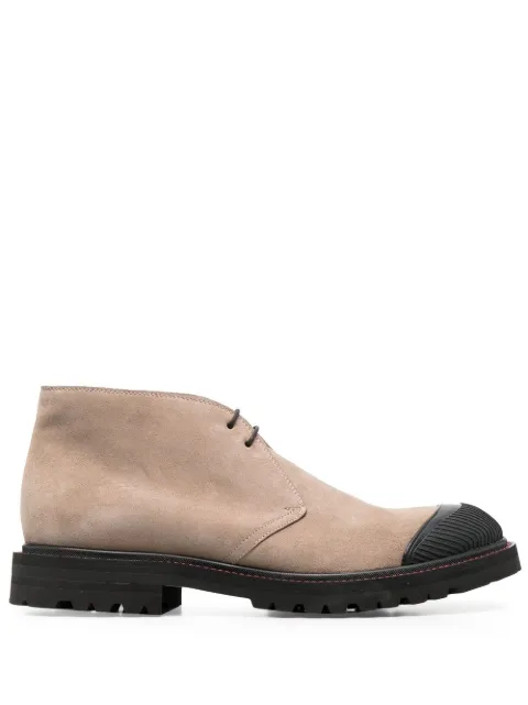 Kiton lace-up suede desert boots Neutrals USSPETEN0068907001