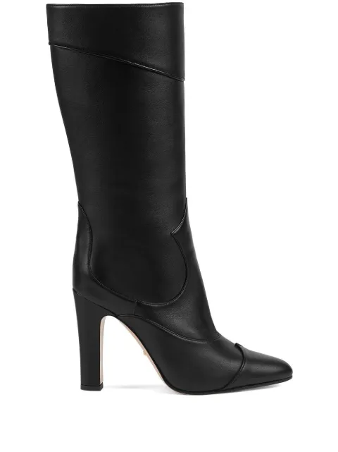 Gucci pointed-toe knee-high boots Black 699416BKO00