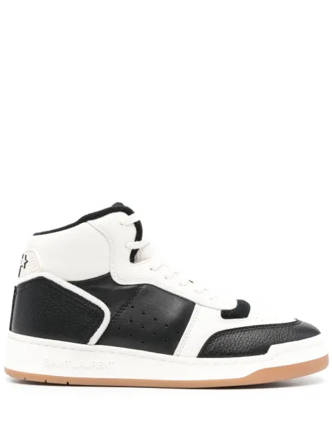 Saint Laurent colour-block high-top sneakers Black 69079700NI4