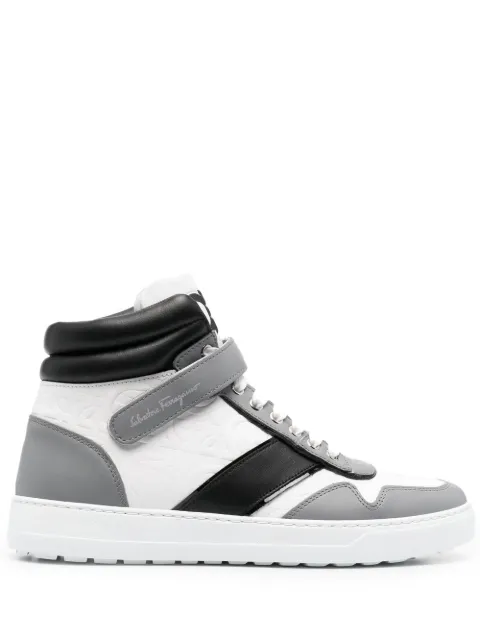 Ferragamo logo-print hi-top sneakers White 753128