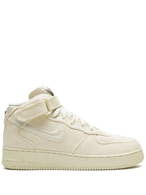 Nike x Stussy Air Force 1 Mid "Fossil" sneakers Neutrals DJ7841