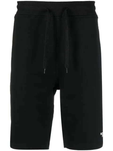 The North Face embroidered-logo knee-length shorts Black NF0A3S4E