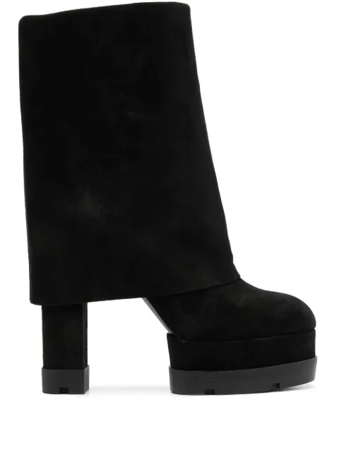 Casadei knee-length suede boots Black 1S246Z1201RENNA