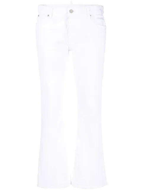 DSQUARED2 White Bull flared jeans White S75LB0665S30733
