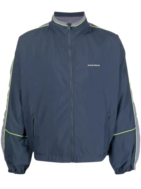 Palmer lightweight zipped bomber jacket Blue TRACKTOPCHECK