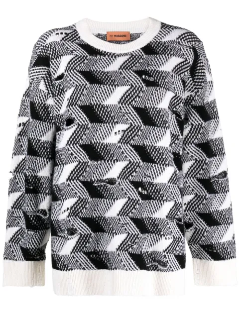 Missoni woven-knit jumper White DS22WN1ZBK019I