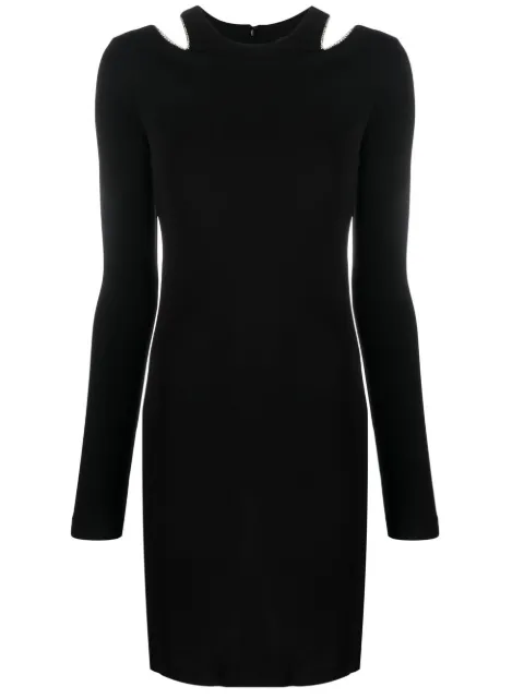 Just Cavalli crystal-embellished minidress Black S04CT1245N21648