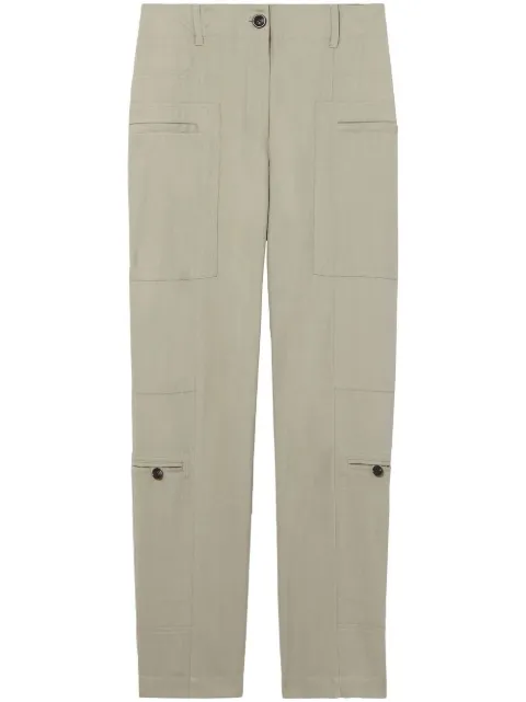 Proenza Schouler White Label tapered pocket-detail trousers Grey WL2316150AY147