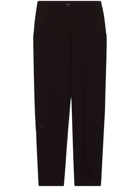 Proenza Schouler White Label tapered pocket-detail trousers Black WL2316150AY147