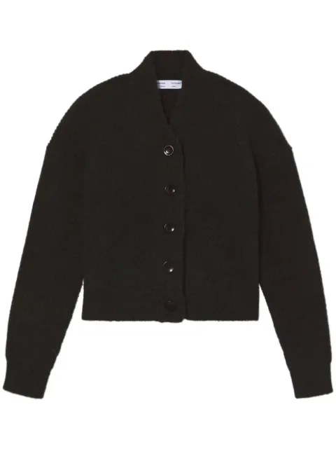 Proenza Schouler White Label fluffy knit cardigan Black WL2317886KY278