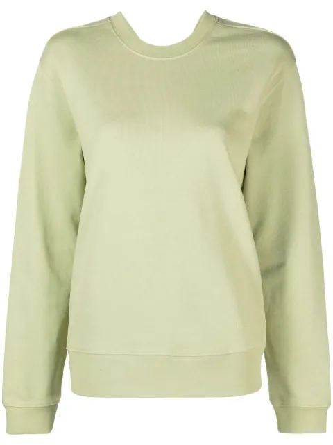 Proenza Schouler White Label twist-detail sweatshirt Green WL2314355JC153