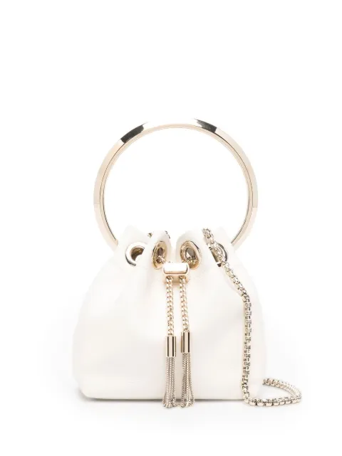 Jimmy Choo micro Bon Bon bag White MICROBONBONRIH