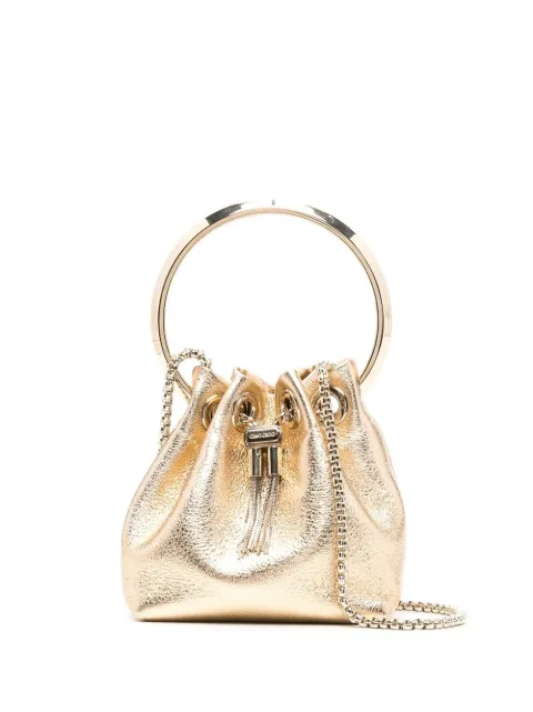 Jimmy Choo micro Bon Bon bag Gold MICROBONBONMNA