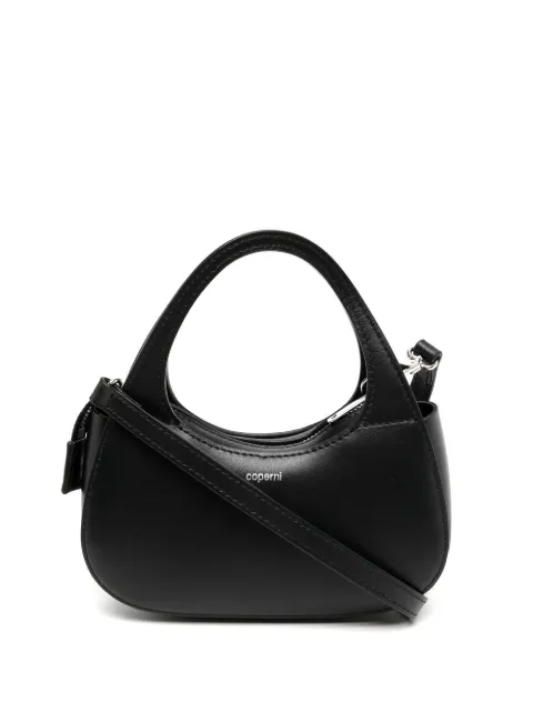 Coperni Micro Swipe leather tote bag Black COPBA17405