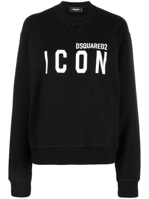 DSQUARED2 Icon-print cotton sweatshirt Black S80GU0044S25516