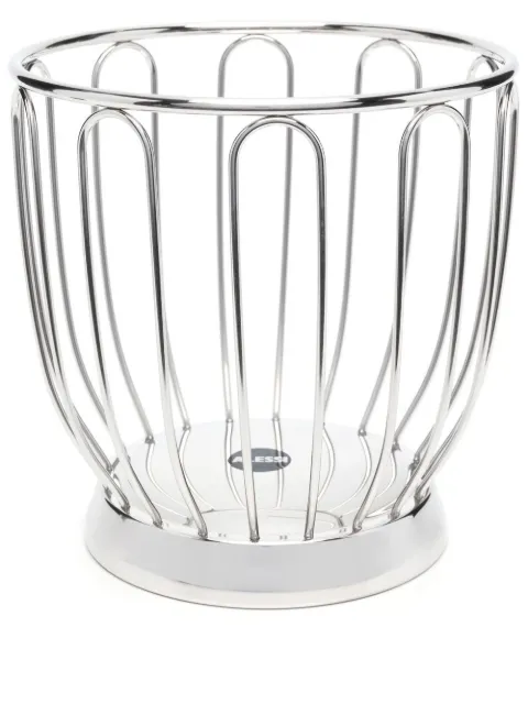 Alessi logo-plaque fruit-basket Silver 370