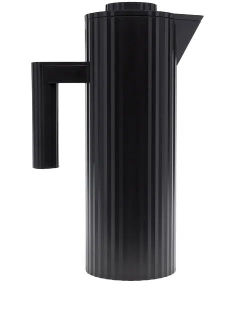 Alessi rib-detail jug Black MDL12B