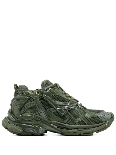 Balenciaga Runner panelled low-top sneakers Green 677403W3RB1