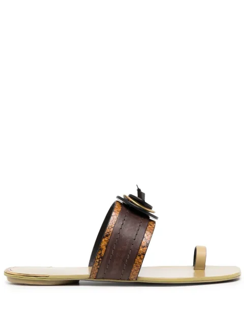 Tory Burch Artisanal knit slides Brown 136289